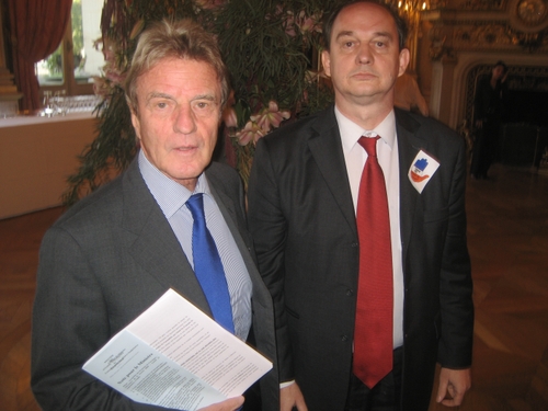 Avec Bernard Kouchner